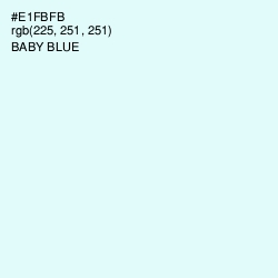 #E1FBFB - Baby Blue Color Image